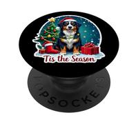 Tis The Season Gran Perro de montaña Suizo Feliz Navidad Navidad PopSockets PopGrip Adhesivo