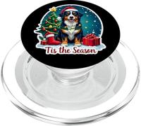 Tis The Season Gran Perro de montaña Suizo Feliz Navidad Navidad PopSockets PopGrip para MagSafe