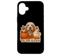 Tis The Season Grand Basset Griffon Vendeen Perro Otoño Otoño Carcasa para iPhone 16 Plus
