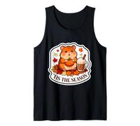 Tis The Season Hámster Otoño Otoño Calabaza Especias Hojas Camiseta sin Mangas
