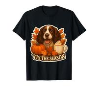 Tis The Season Inglés Springer Spaniel Perro Otoño Otoño Lindo Camiseta