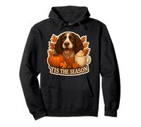 Tis The Season Inglés Springer Spaniel Perro Otoño Otoño Lindo Sudadera con Capucha