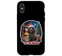 Tis The Season Irish Water Spaniel, Navidad, mamá, papá, Divertido Carcasa para iPhone X/XS