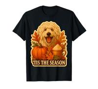 Tis The Season Komondor Dog Vintage Pumpkin Vintage Tis The Season Camiseta