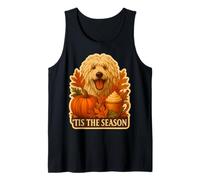 Tis The Season Komondor Dog Vintage Pumpkin Vintage Tis The Season Camiseta sin Mangas