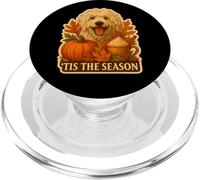 Tis The Season Komondor Dog Vintage Pumpkin Vintage Tis The Season PopSockets PopGrip para MagSafe