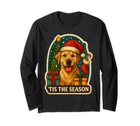 Tis The Season Labrador Retriever - Árbol de Navidad para mamá y papá Manga Larga