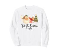 Tis The Season Leopard Santa, Vintage Watercolor Christmas Sudadera