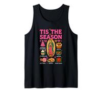 Tis The Season Mexicano Navidad Navidad Alimentos Pan Dulce Tamale Camiseta sin Mangas