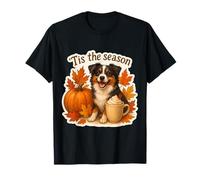 Tis The Season Miniatura Pastor Americano Otoño Otoño Camiseta