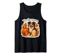 Tis The Season Miniatura Pastor Americano Otoño Otoño Camiseta sin Mangas