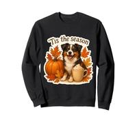 Tis The Season Miniatura Pastor Americano Otoño Otoño Sudadera