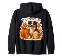 Tis The Season Miniatura Pastor Americano Otoño Otoño Sudadera con Capucha