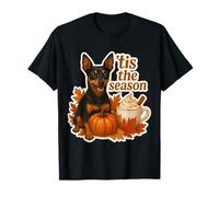 Tis The Season Miniatura Pinscher Perro Otoño Calabaza Camiseta