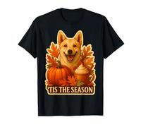 Tis The Season Noruego Buhund Dog Fall Autumn Pumpkin Cup Camiseta