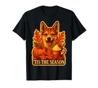 Tis The Season Noruego Lundehund Dog Fall Autumn Pumpkin Camiseta