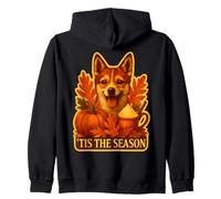 Tis The Season Noruego Lundehund Dog Fall Autumn Pumpkin Sudadera con Capucha