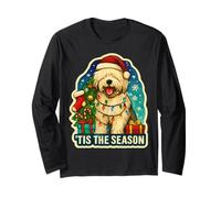Tis The Season Old English Sheepdog Dog Feliz Navidad Navidad Manga Larga