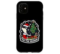 Tis The Season Orca Ballena Árbol de Navidad Festivo Amante de Navidad Carcasa para iPhone 11