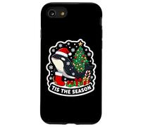 Tis The Season Orca Ballena Árbol de Navidad Festivo Amante de Navidad Carcasa para iPhone SE (2020) / 7/8