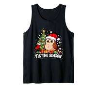 Tis The Season Owl Lover Árbol de Navidad Festivo Navidad Navidad Camiseta sin Mangas