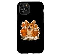 Tis The Season Pembroke Welsh Corgi Dog Otoño-Otoño Calabaza Carcasa para iPhone 11 Pro