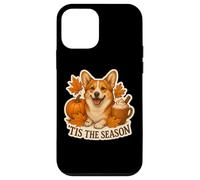 Tis The Season Pembroke Welsh Corgi Dog Otoño-Otoño Calabaza Carcasa para iPhone 12 Mini