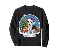 Tis The Season - Perro Bull Terrier en Miniatura Feliz Navidad Sudadera