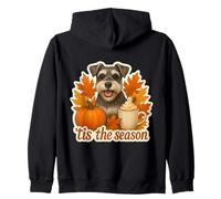 Tis The Season - Perro Schnauzer en Miniatura para otoño y otoño Sudadera con Capucha