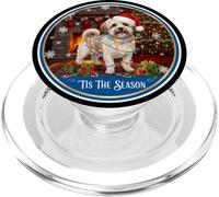 Tis The Season Petit Basset Grifón Vendéen Perro Navidad PopSockets PopGrip para MagSafe