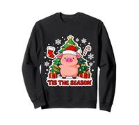 Tis The Season Pig Owner Árbol de Navidad Pet Festive Farmer Sudadera