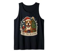 Tis The Season Pit Bull Dog, Navidad, mamá, papá, dueño, Festivo Camiseta sin Mangas