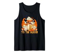 Tis The Season Pumpkin Spice Latte Mug Fall Coffee GNOME Camiseta sin Mangas