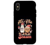 Tis The Season Retro Milk and Cookie Best -Friend Christmas Carcasa para iPhone X/XS