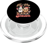 Tis The Season Retro Milk and Cookie Best -Friend Christmas PopSockets PopGrip para MagSafe