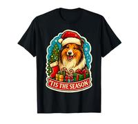 Tis The Season Shetland Sheepdog Christmas Mom Dad Owner Camiseta