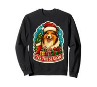 Tis The Season Shetland Sheepdog Christmas Mom Dad Owner Sudadera