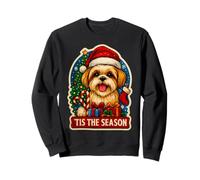 Tis The Season Shih Tzu - Árbol de Navidad para mamá y papá Sudadera