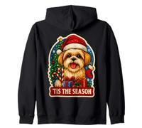 Tis The Season Shih Tzu - Árbol de Navidad para mamá y papá Sudadera con Capucha