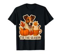 Tis The Season Smooth Fox Terrier - Calabaza de otoño Camiseta