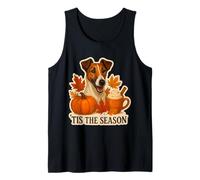 Tis The Season Smooth Fox Terrier - Calabaza de otoño Camiseta sin Mangas