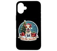 Tis The Season Staffordshire Bull Terrier Dog Navidad Navidad Carcasa para iPhone 16 Plus