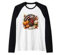 Tis The Season - Taza de Especias de Calabaza para otoño y otoño, diseño Vintage Camiseta Manga Raglan