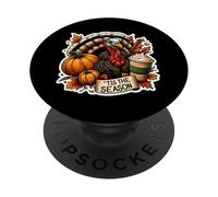 Tis The Season - Taza de Especias de Calabaza para otoño y otoño, diseño Vintage PopSockets PopGrip Adhesivo