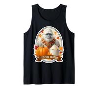 Tis The Season Yeti Abominable Muñeco de Nieve Otoño Calabaza Camiseta sin Mangas