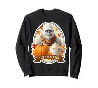 Tis The Season Yeti Abominable Muñeco de Nieve Otoño Calabaza Sudadera