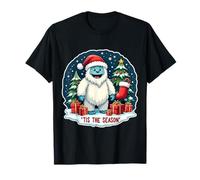 Tis The Season Yeti Aboninable muñeco de Nieve árbol de Navidad para niños Camiseta