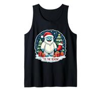 Tis The Season Yeti Aboninable muñeco de Nieve árbol de Navidad para niños Camiseta sin Mangas