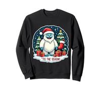 Tis The Season Yeti Aboninable muñeco de Nieve árbol de Navidad para niños Sudadera
