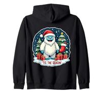 Tis The Season Yeti Aboninable muñeco de Nieve árbol de Navidad para niños Sudadera con Capucha